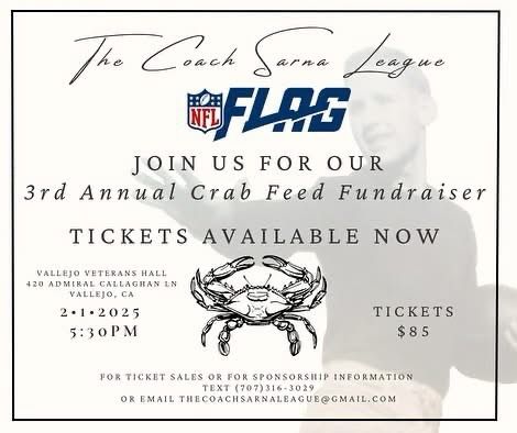 3rd Annual Coach Sarna League Crab Feed