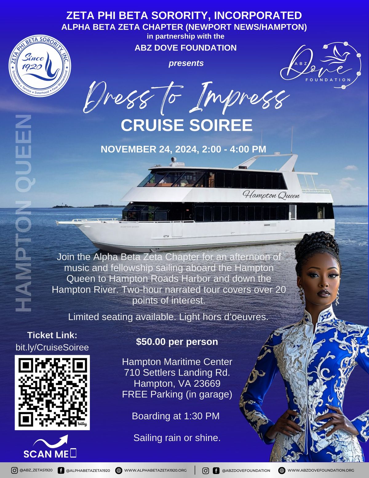 Alpha Beta Zeta Chapter's Dress to Impress Cruise Soiree