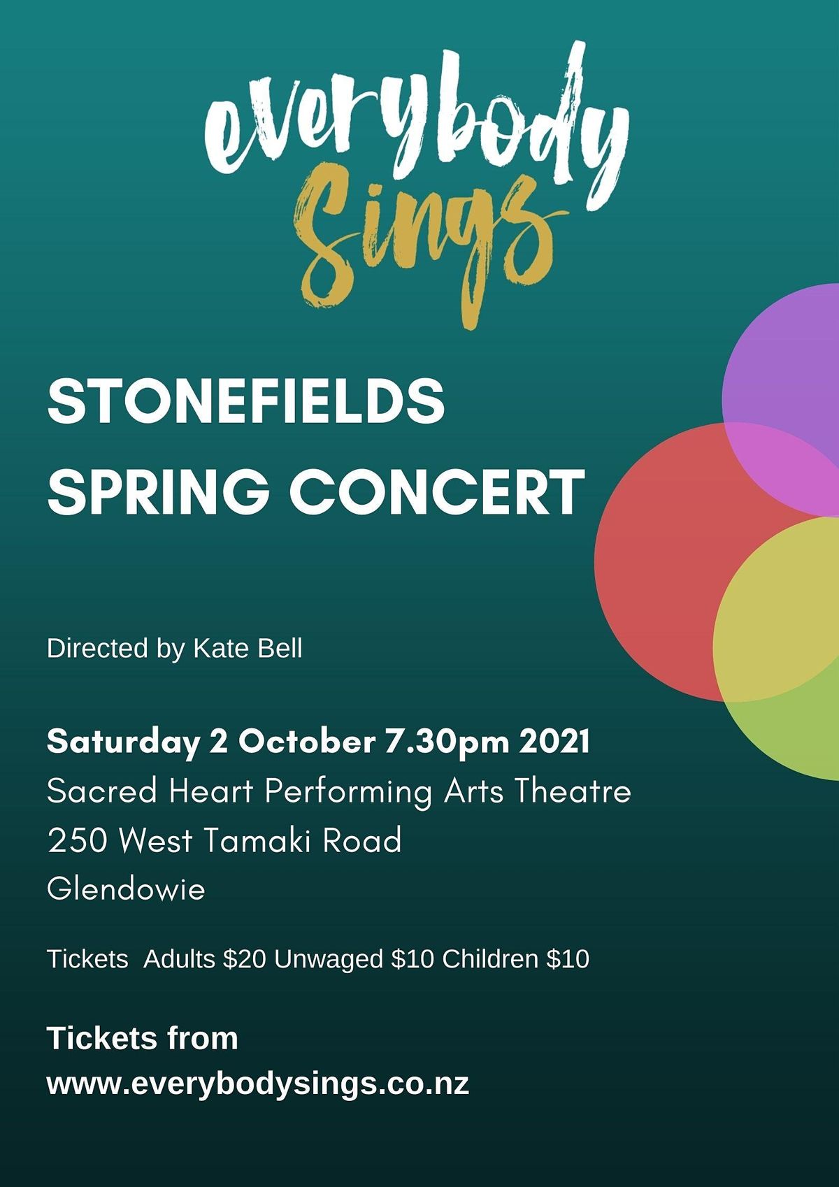 Everybody Sings - Stonefields Choir Spring Concert