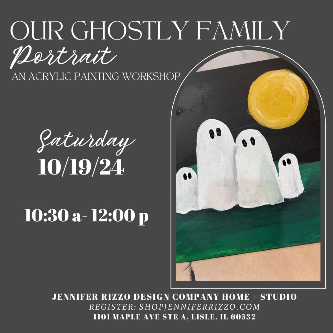 Our Ghostly Family Portrait Acrylic Painting Workshop-Saturday, October 19th 10:30am-12:30pm