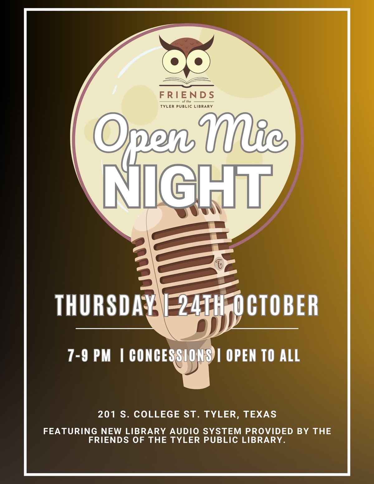 Open Mic Night at the Library