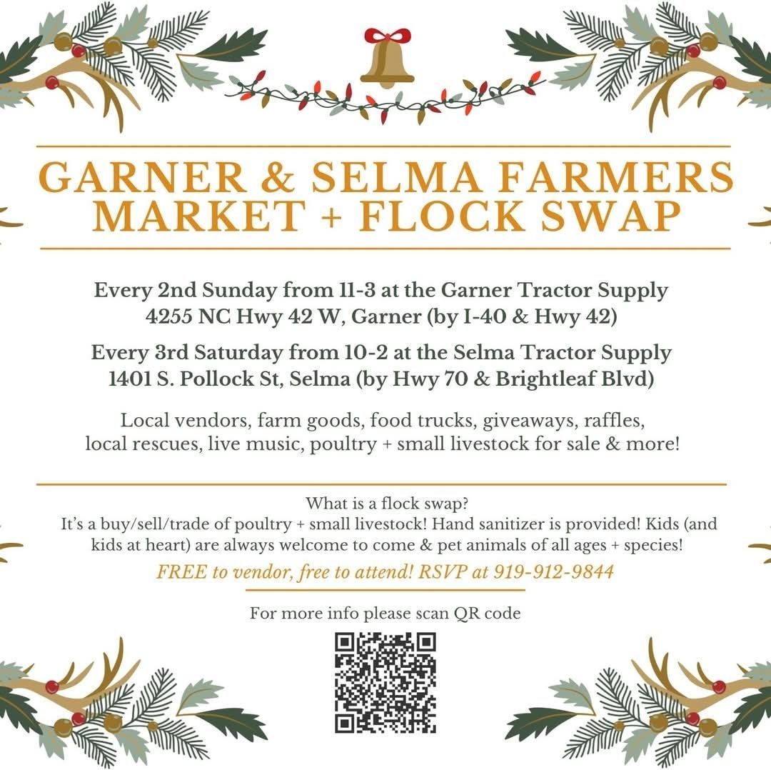 Garner Farmers Market & Flock Swap