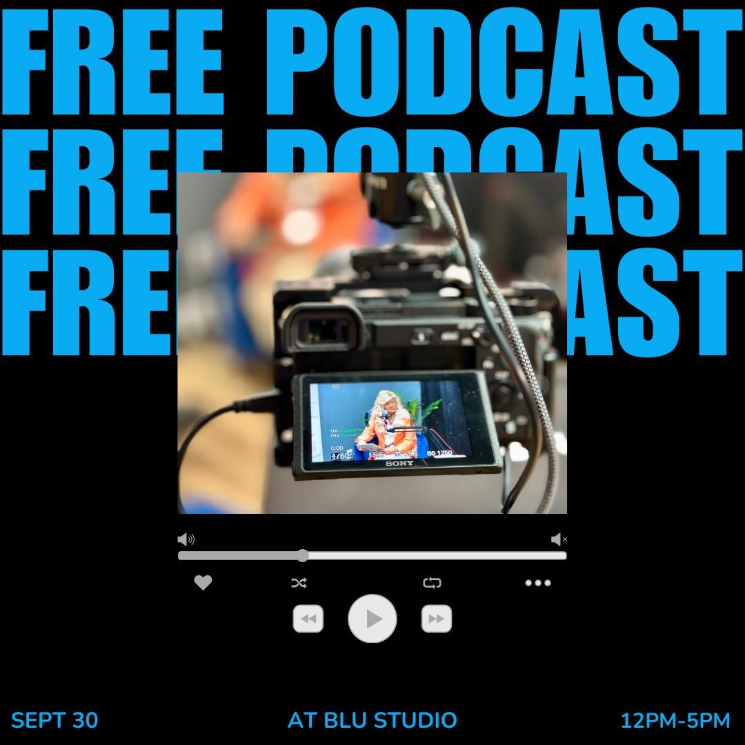 Celebrate International Podcast Day with a FREE 1-hour session at BLU Studio