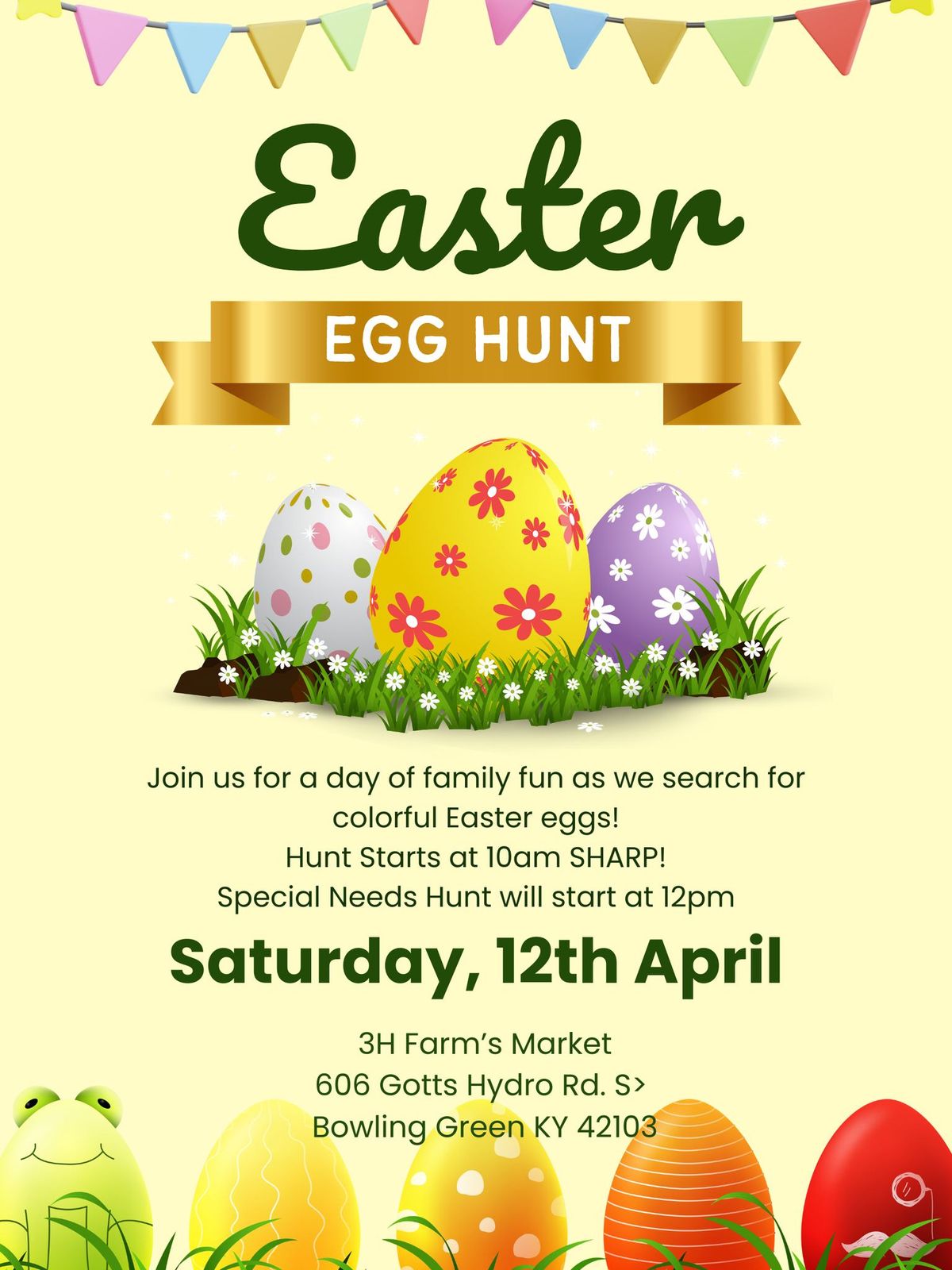 5th Anniversary Easter Egg Hunt at the Market