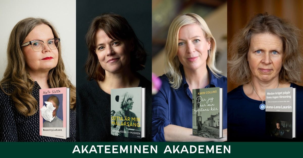 P\u00e5 Tr\u00e4ffpunkten: Malin Slotte, Emma Klingenberg, Karin Collins och Anna-Lena Laur\u00e9n