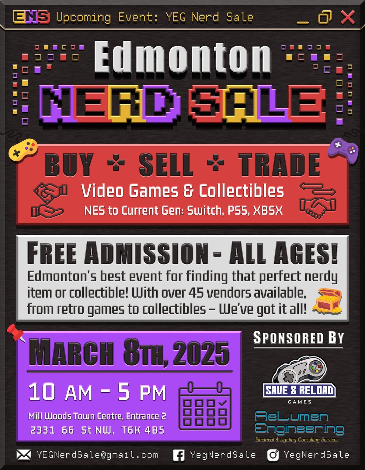 Edmonton Nerd Sale - March 8, 2025