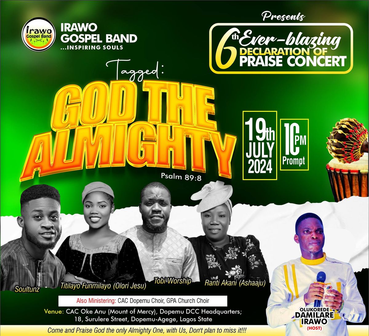 Praise Concert; Tagged: God the Almighty