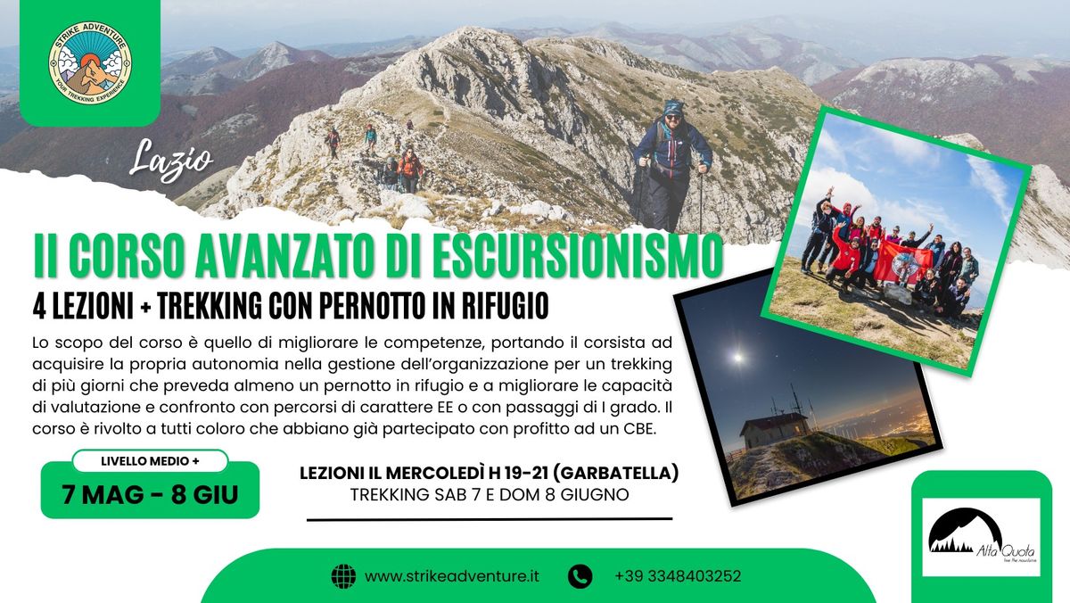 II CORSO AVANZATO D\u2019ESCURSIONISMO di Strike Adventure