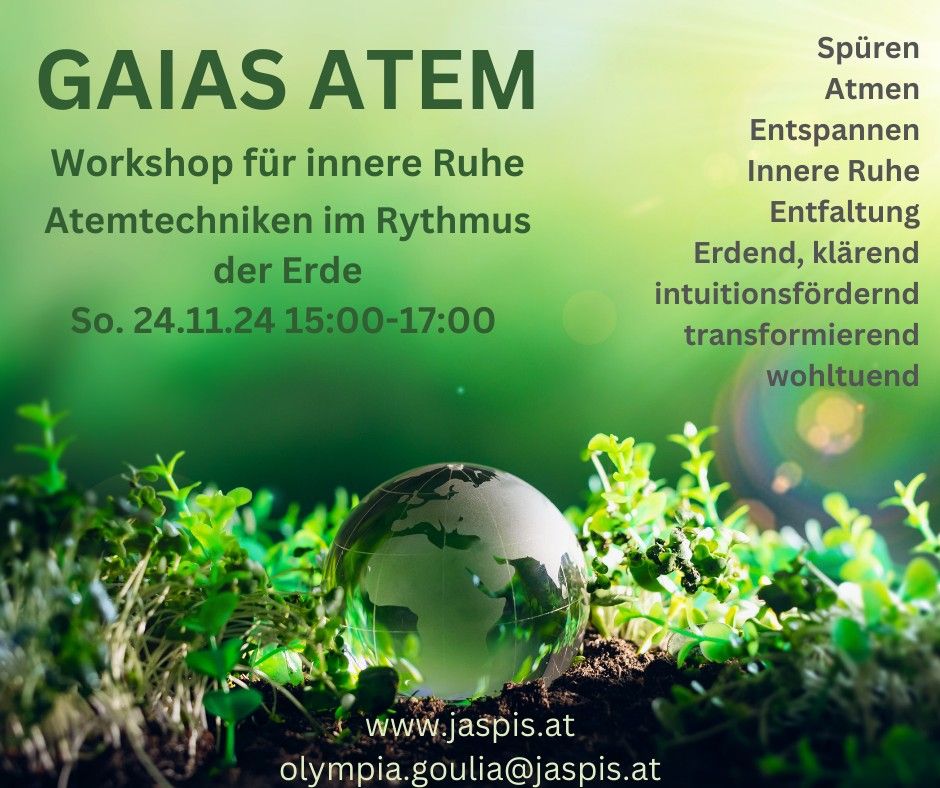 Gaias Atem Workshop \/ transformierende, wohltuende, entspannende Atemtechniken 