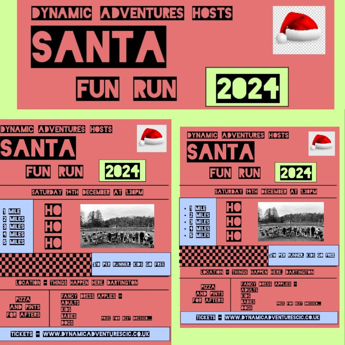 Santa Fun Run  at Things Happen Here 