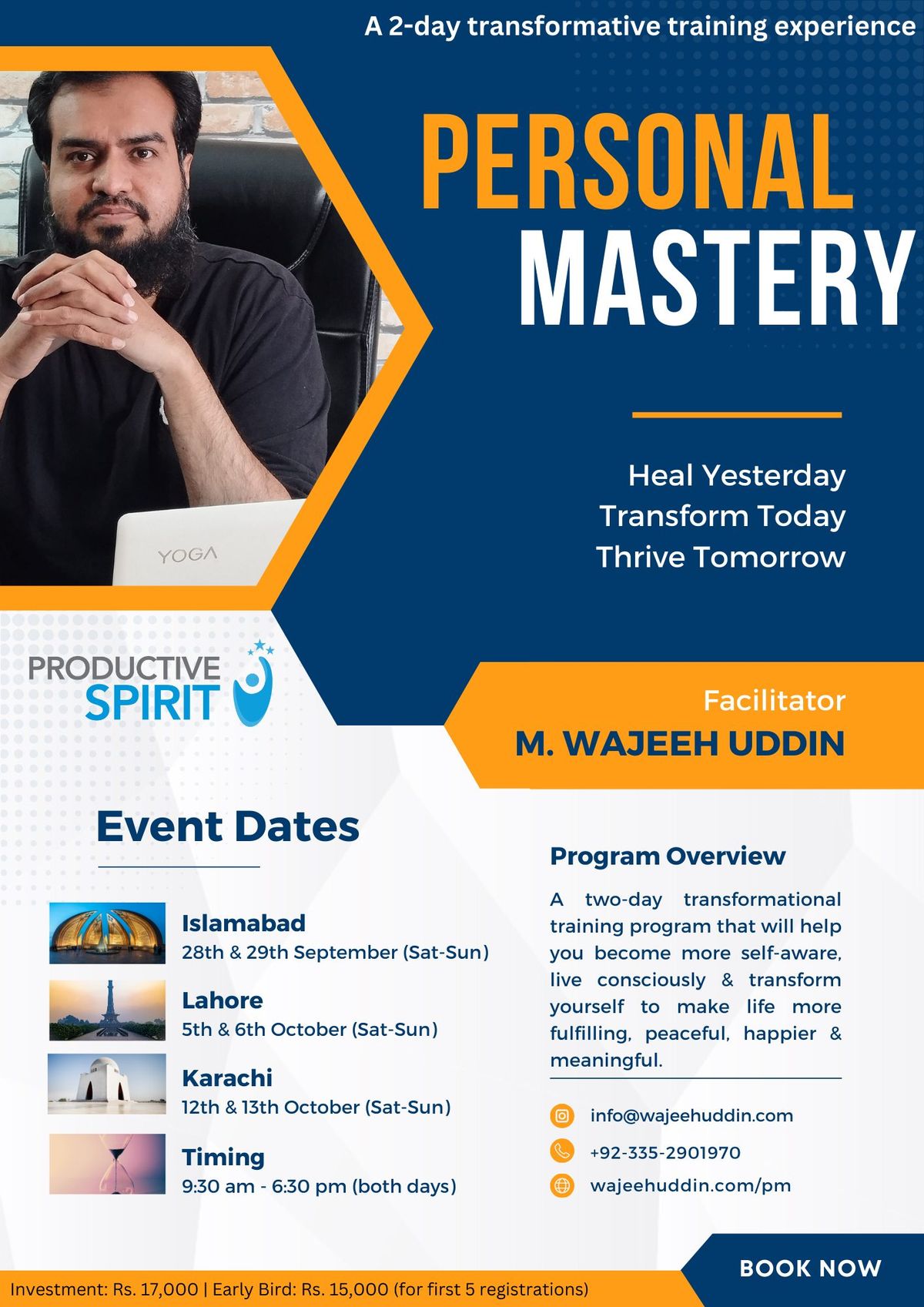 Personal Mastery: 2-Day Transformative Training Program (Islamabad)