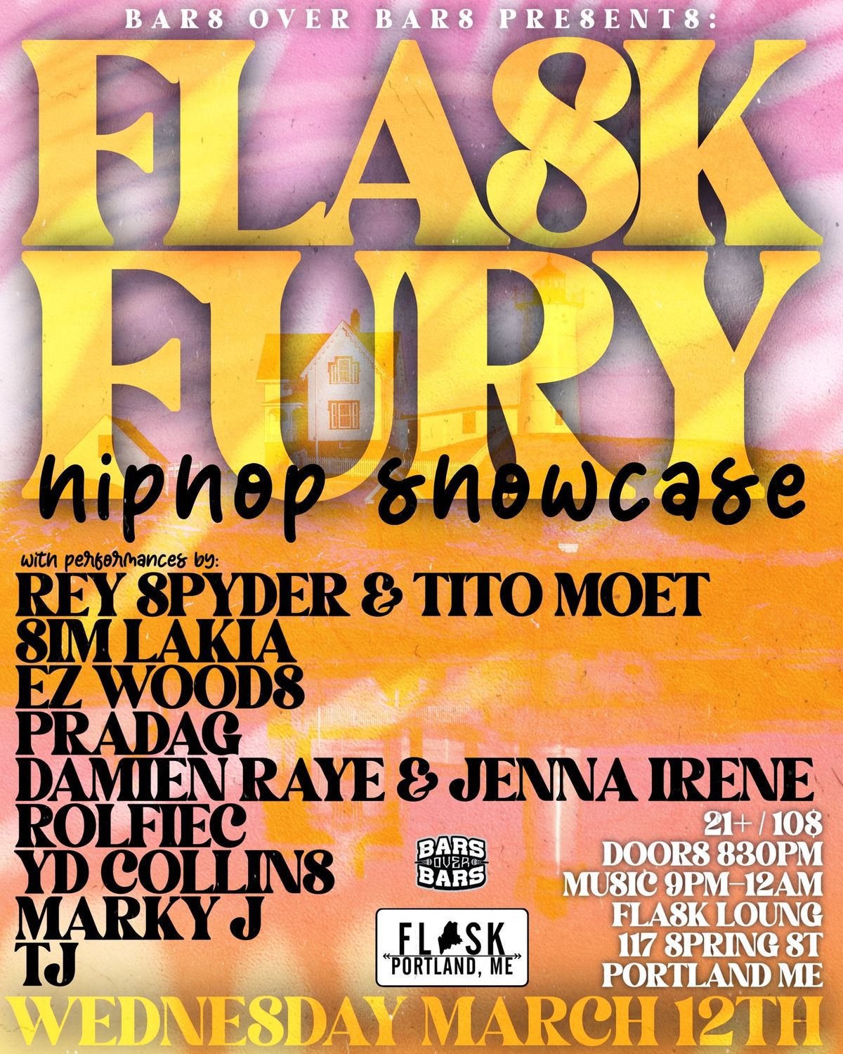 Bars Over Bars Presents: Flask Fury Hiphop Showcase 03\/12\/25