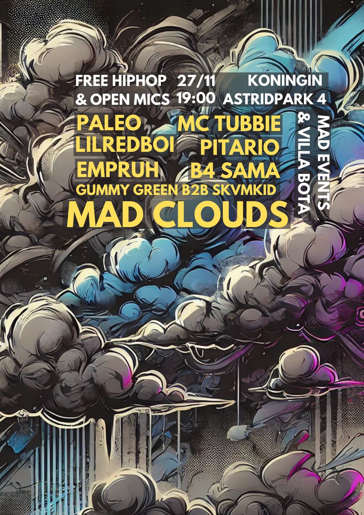 Mad Clouds\/ On Air: Rap Showcases + Open Mic