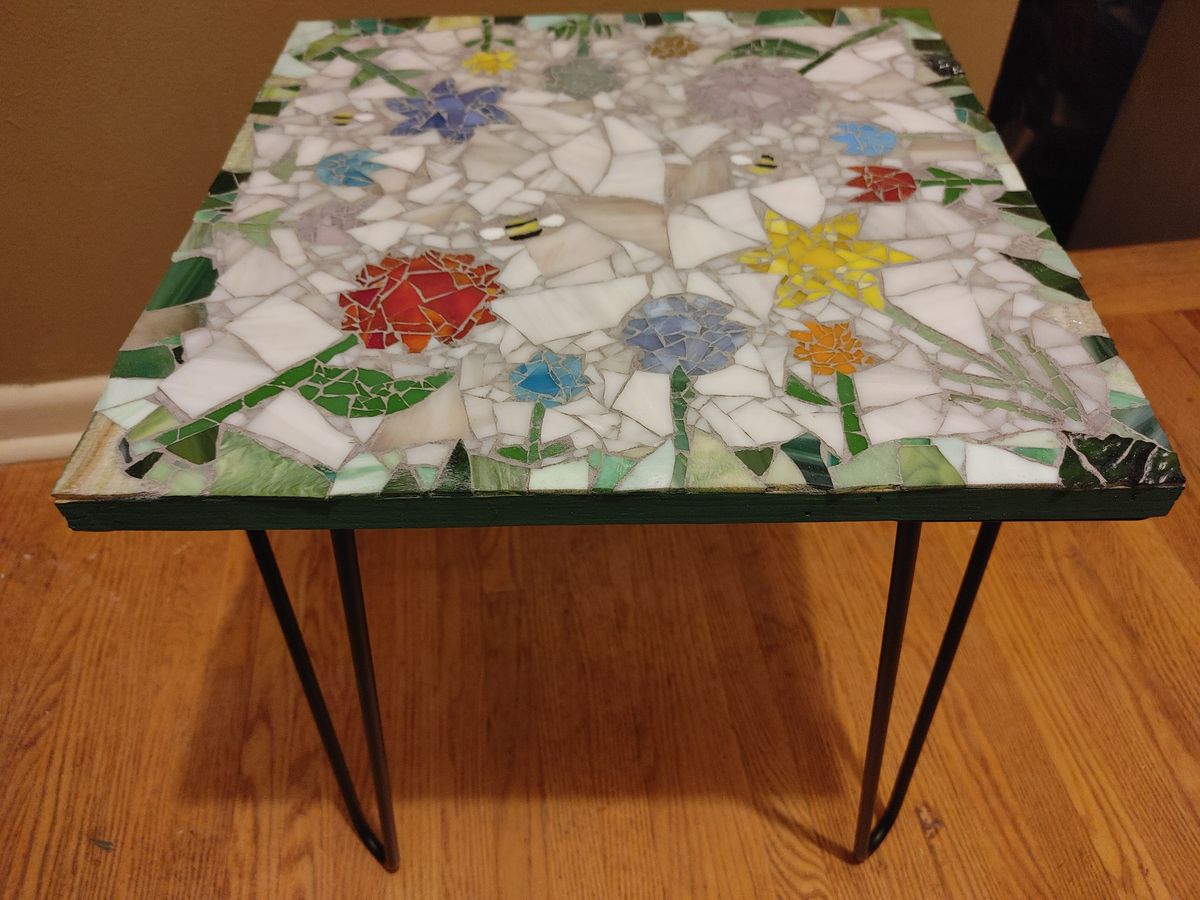 Colorful Glass Mosaics - Table or Sign - Shakopee