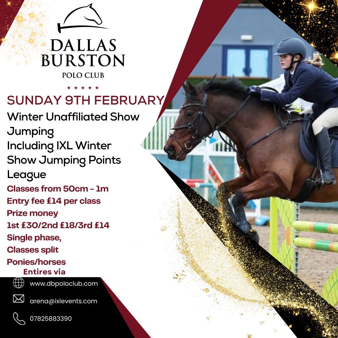 Dallas Burston Winter Show Jumping 50-100cm - IXL Winter Points