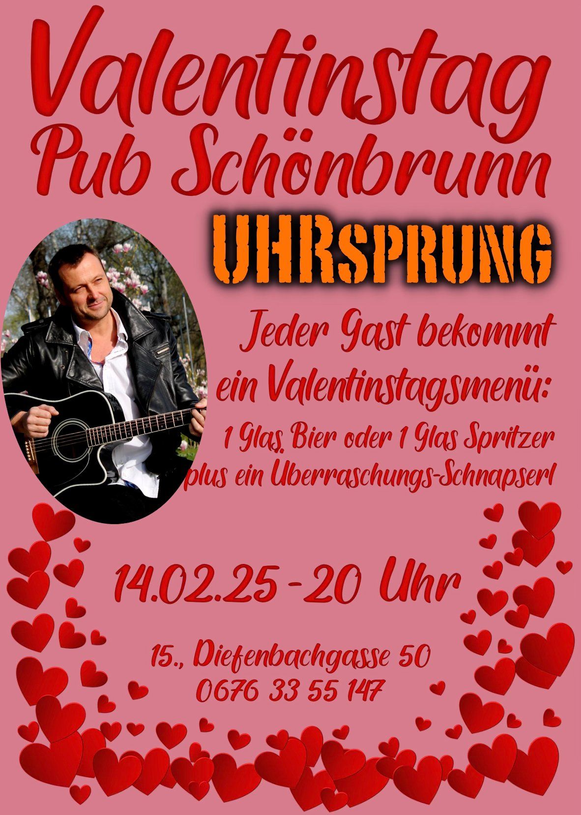 Valentinstag mit UHRsprung im Pub Sch\u00f6nbrunn