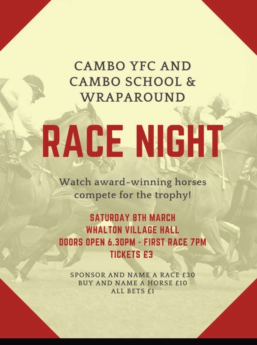 Cambo charity race night \ud83d\udc0e