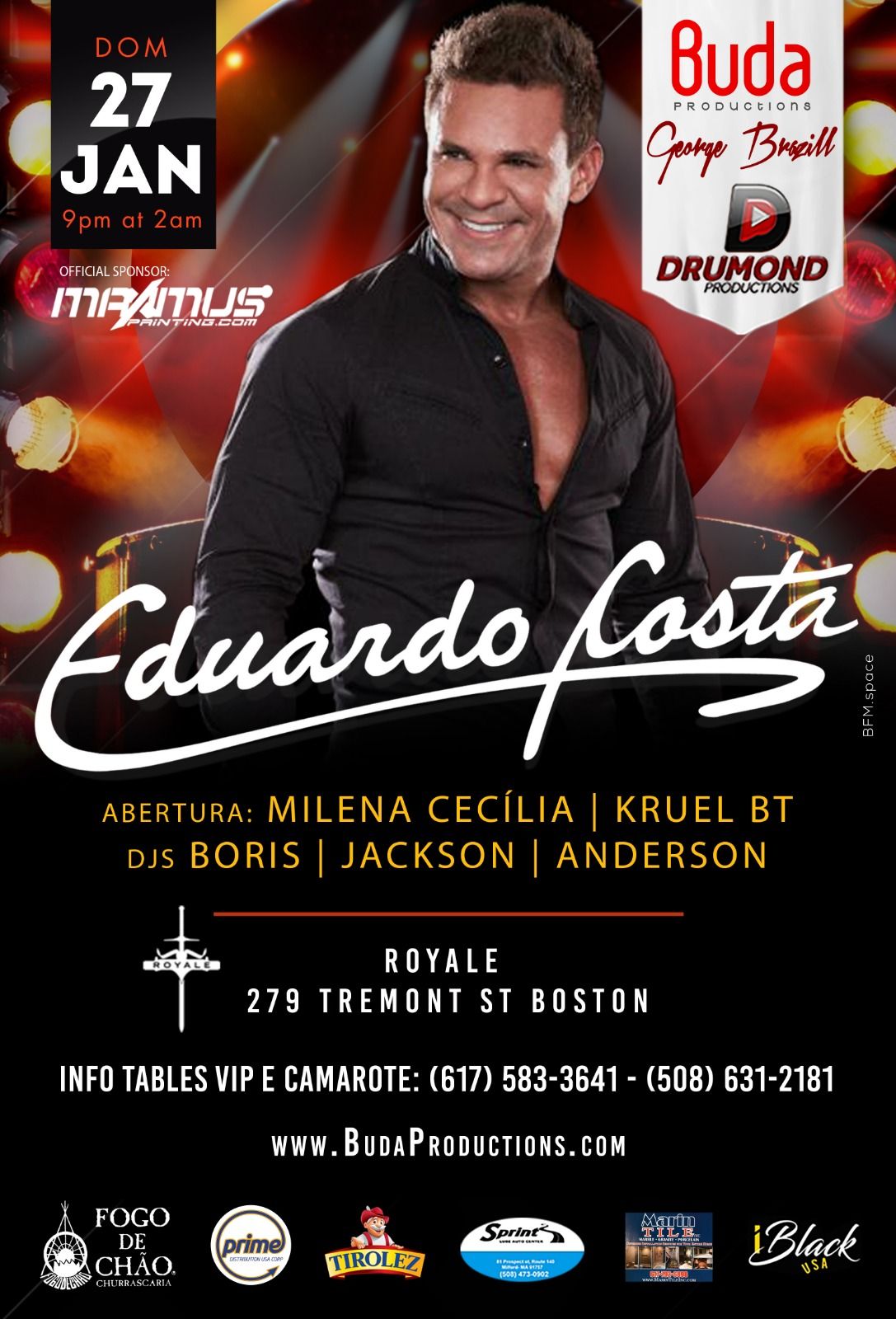 Eduardo Costa at Citizens House of Blues Boston