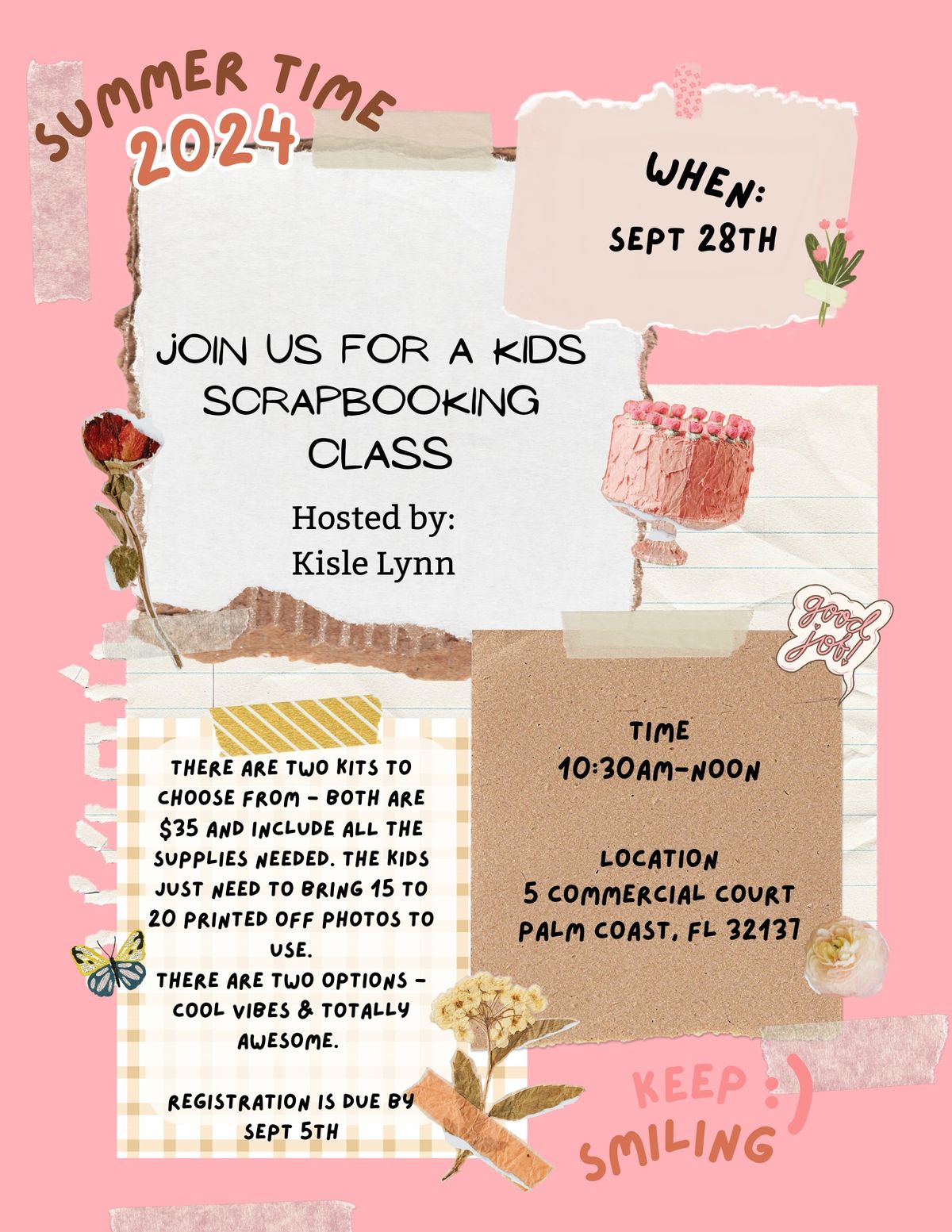 Kids Scrapbooking Class