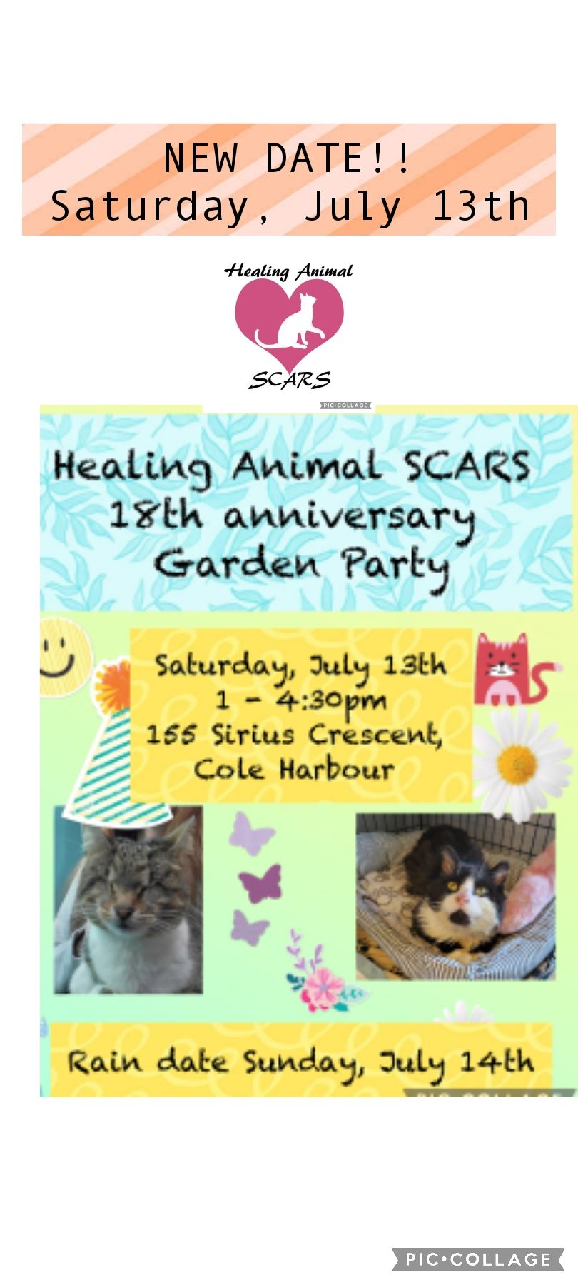 18th Anniversary Garden Paw-rty Fundraiser for Healing Animal SCARS 
