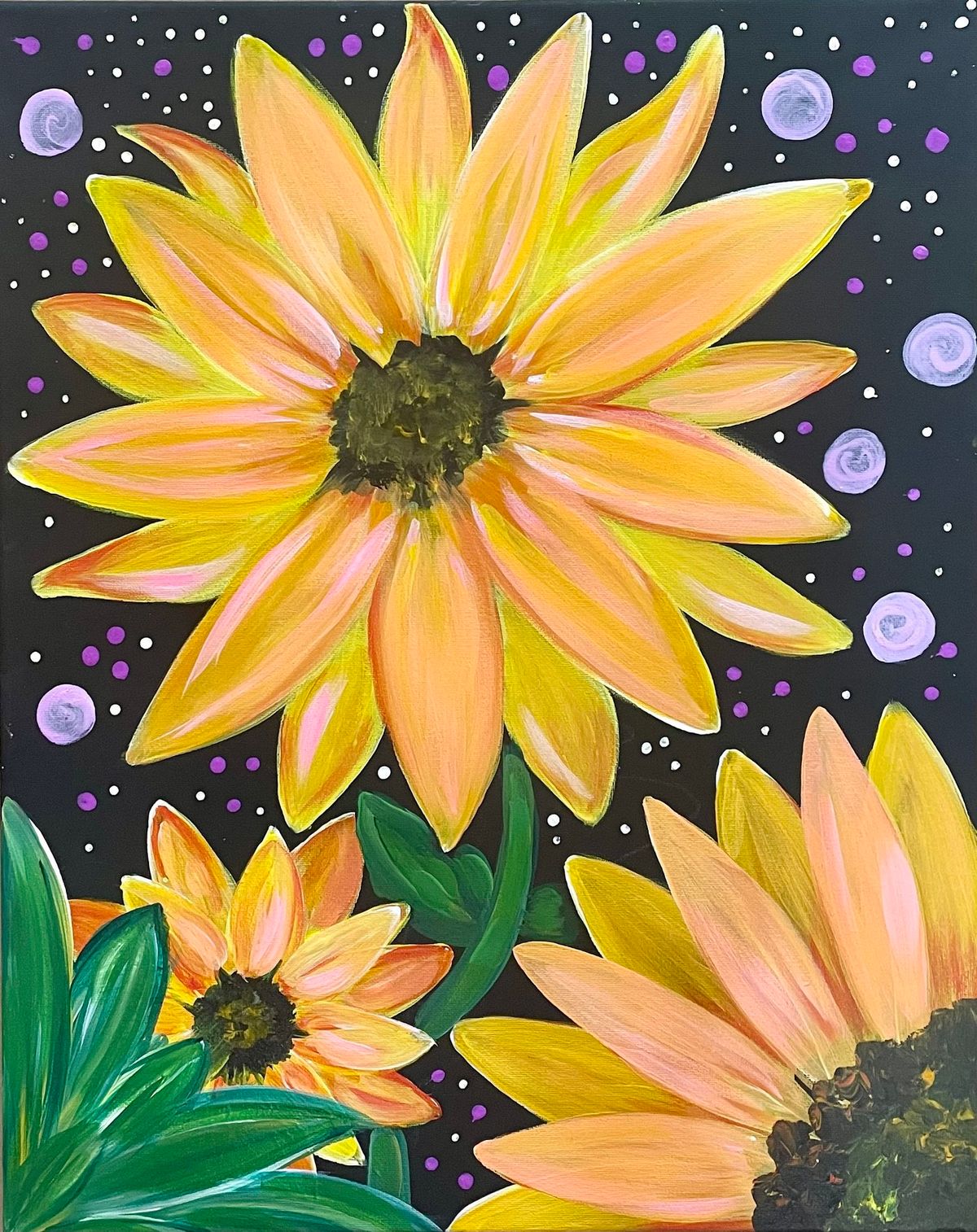 Canvas Paint and Sip Night - September Sunflower