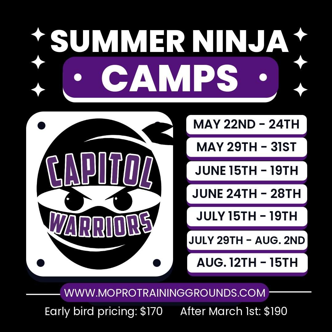 Capitol Warriors Ninja 5 day summer camp