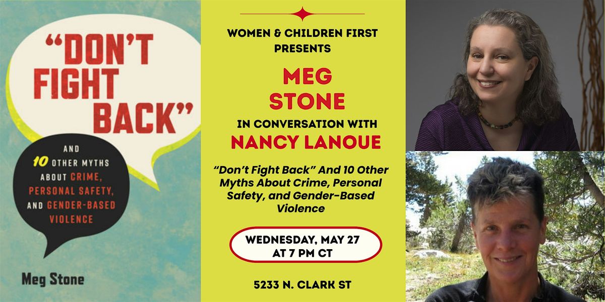 Book Event: "Don't Fight Back" by Meg Stone