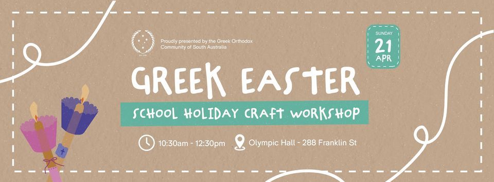 Greek Easter Candle (Lambatha) - School Holiday Craft Workshop 