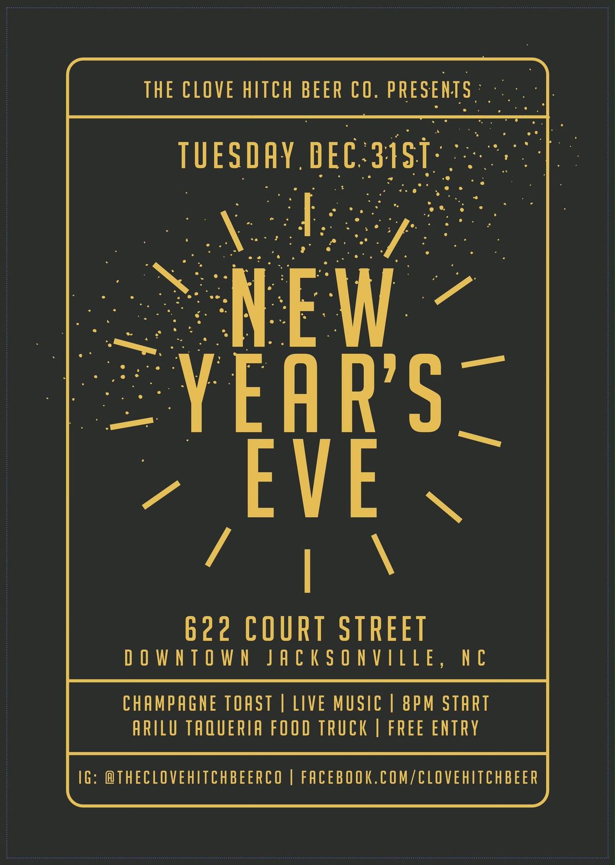 The Clove Hitch Beer Co Presents: New Year's Eve Party