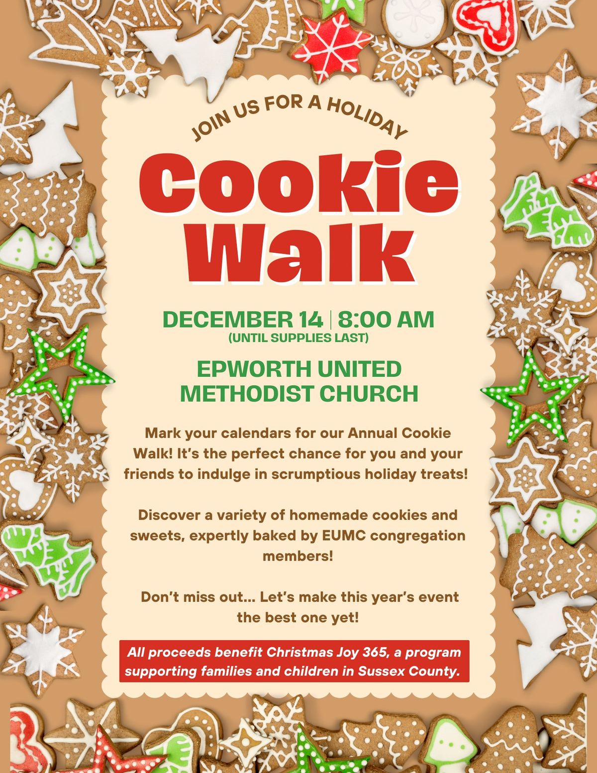 Epworth Annual Cookie Walk