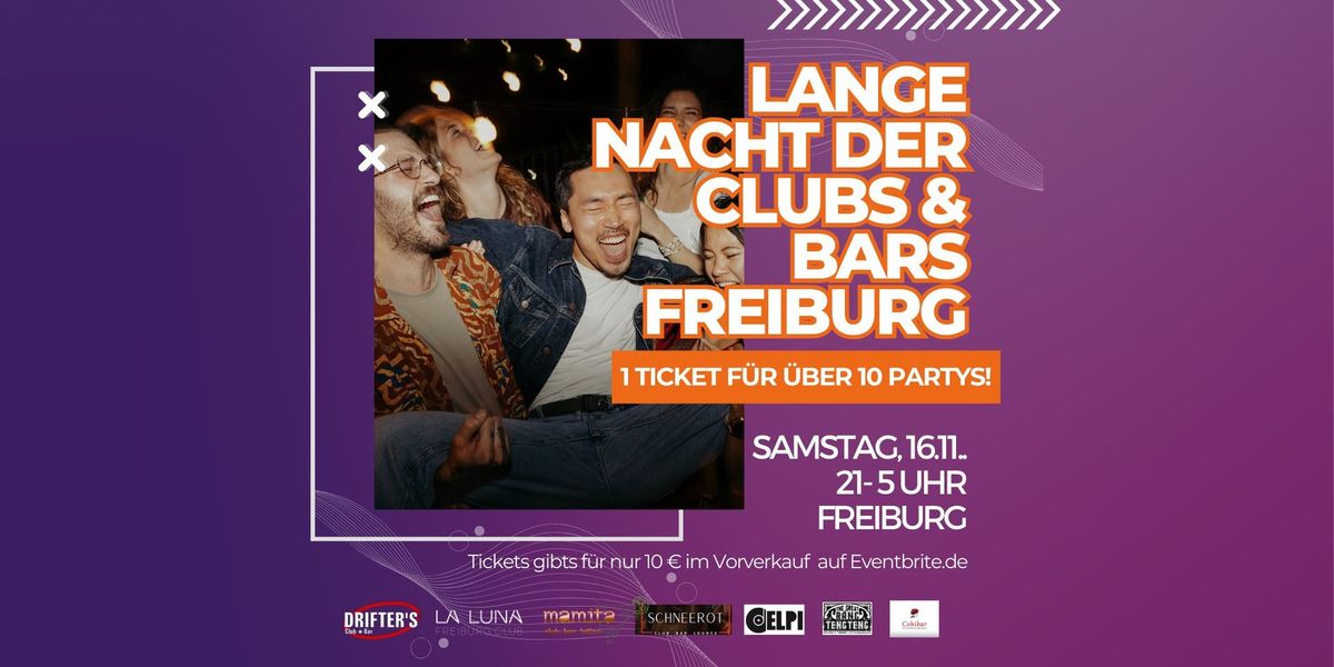 Die lange Nacht der Clubs & Bars Freiburg - Sa 16. November 2024