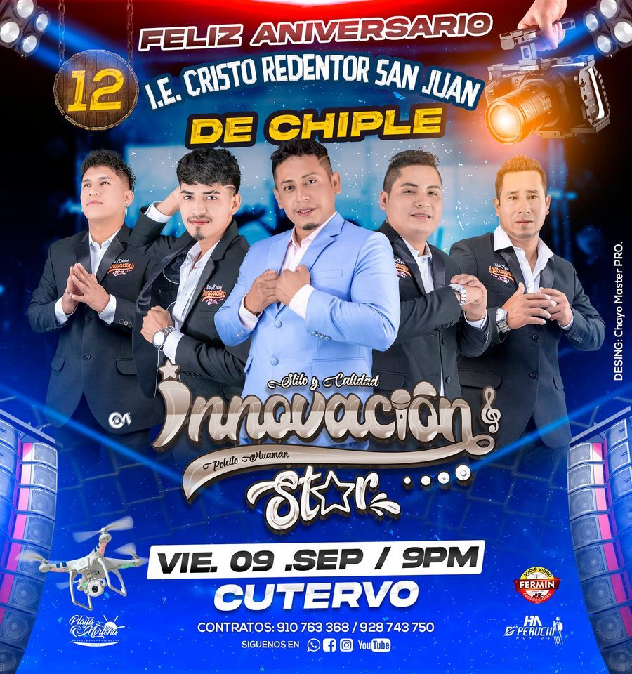 12 Aniversario I.E CRISTO REDENTOR SAN JUAN DE CHIPLE-CUTERVO CAJAMARCA ...