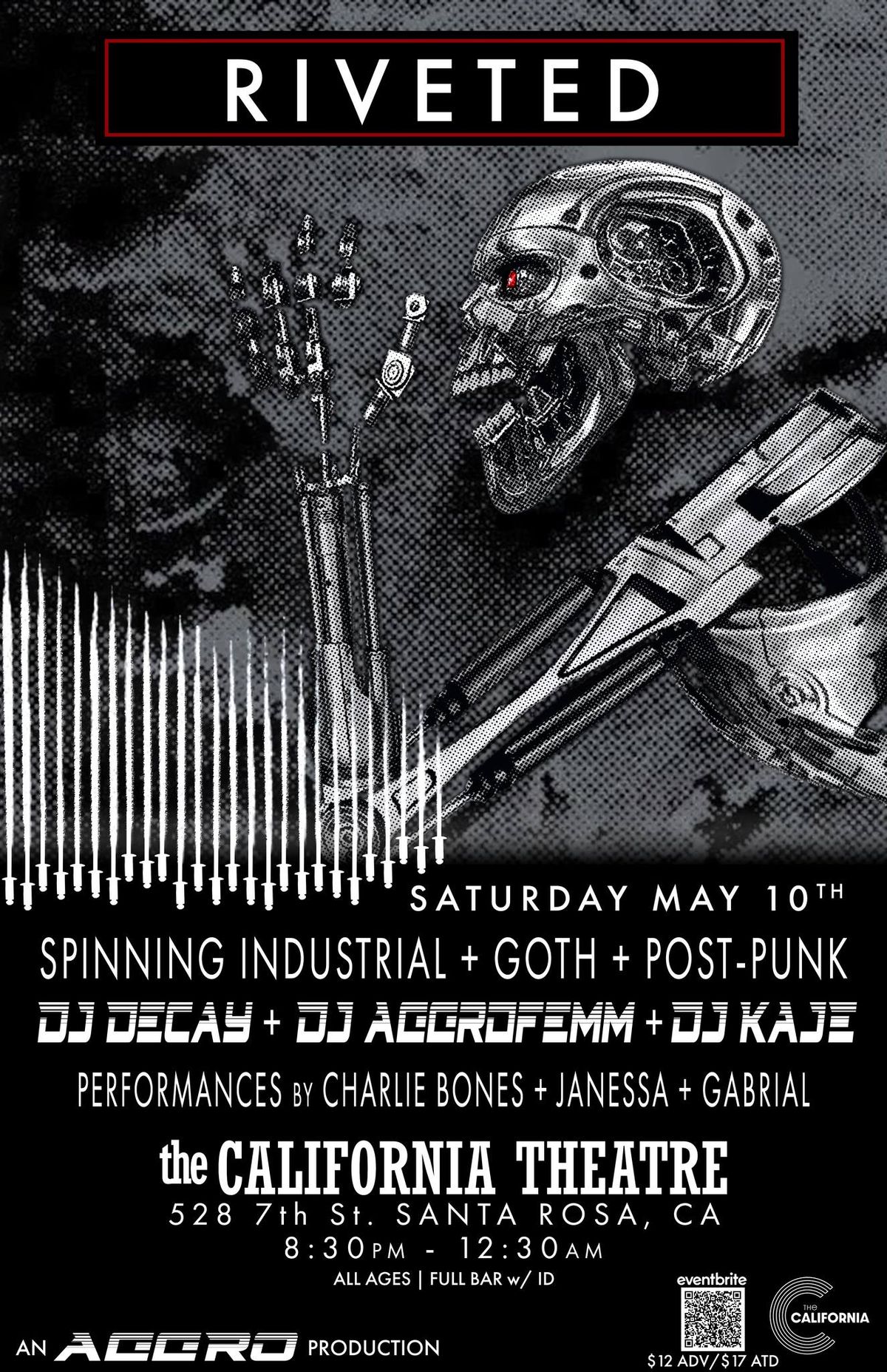 RIVETED Industrial\/Goth\/Post-Punk Night