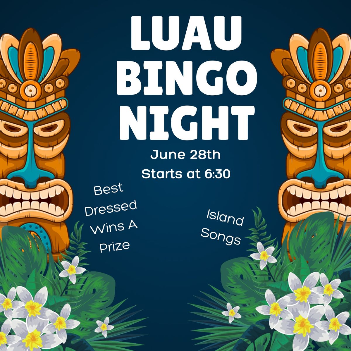 Music BINGO- Luau Themed! 