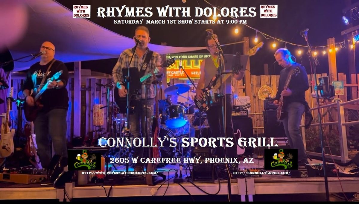 Rhymes with Dolores rocks Connolly's