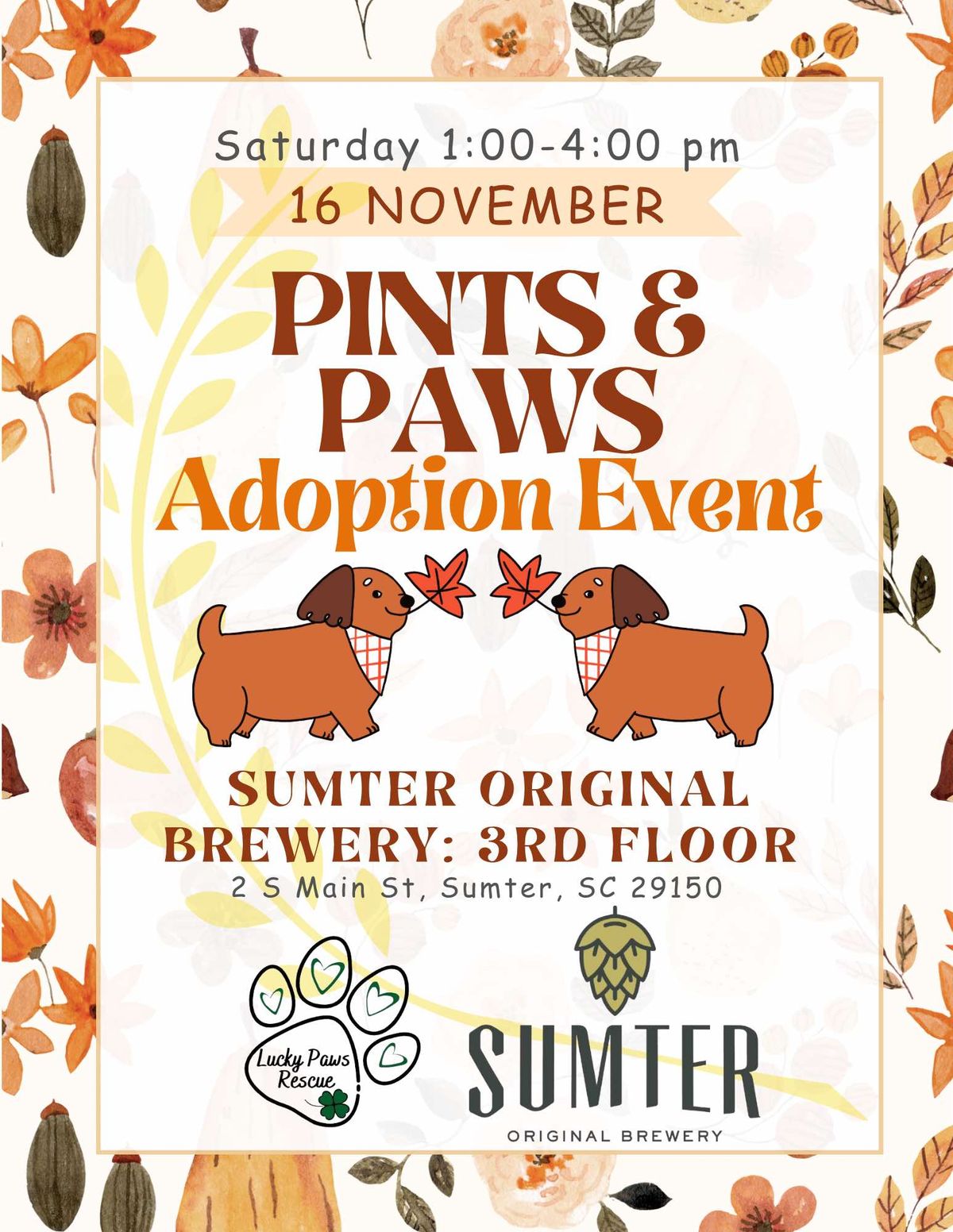 Adoption Event at the Sumter Original Brewery