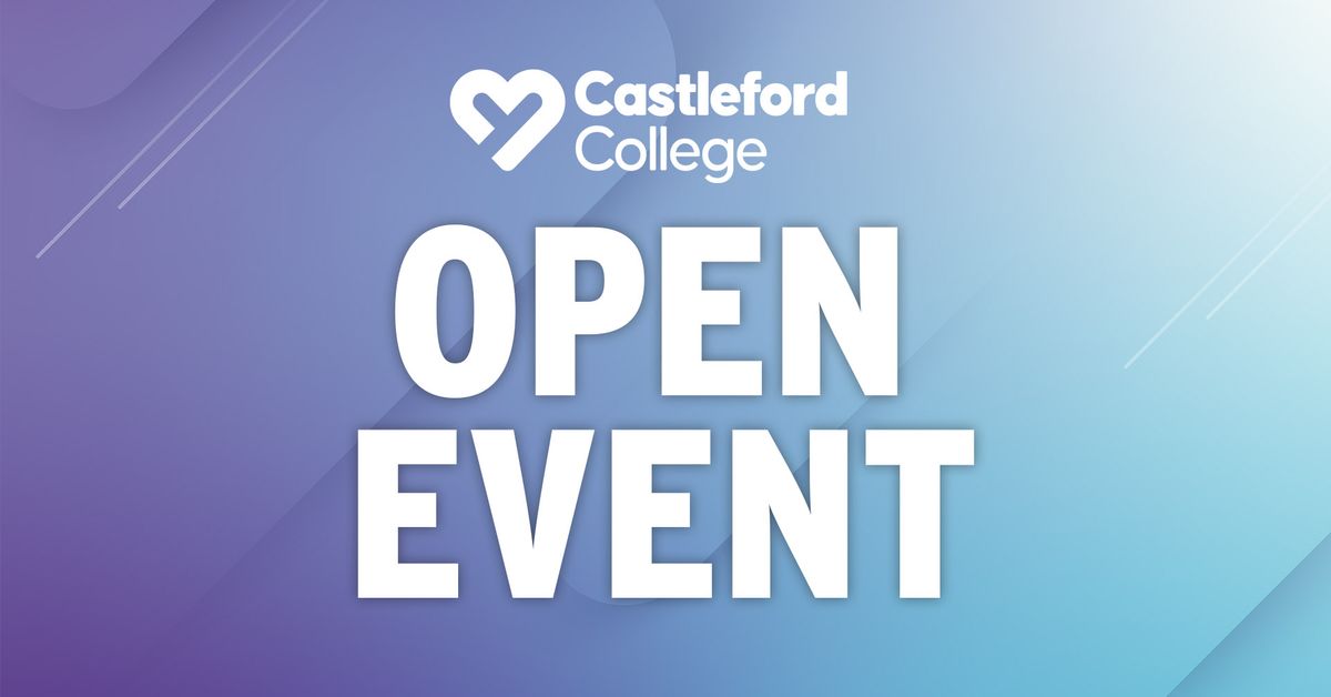 Open Event | 23rd November | Castleford College 