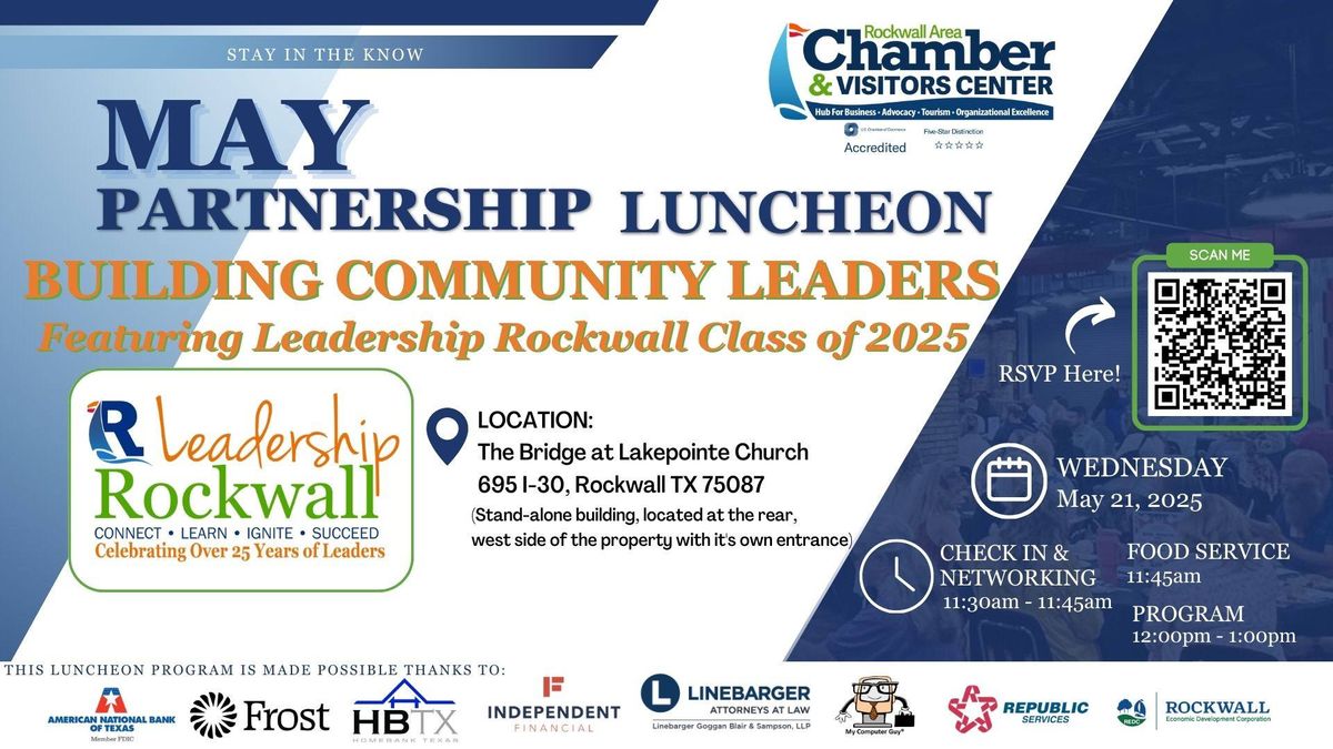 May Partnership Luncheon - Leadership Rockwall Graduation