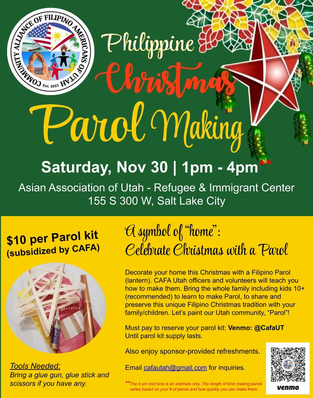 Community Christmas Parol Making