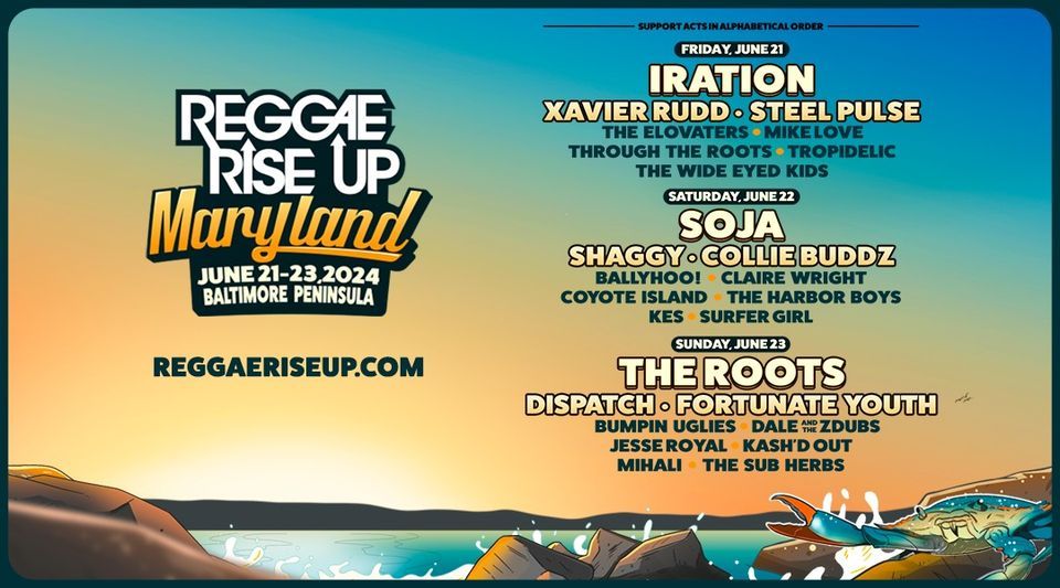 Reggae Rise Up Maryland Festival 2024
