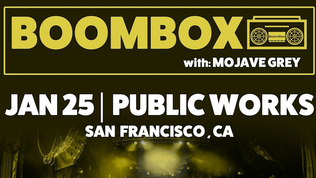 Boombox (Live) presented by Same Same But Different & Public Works