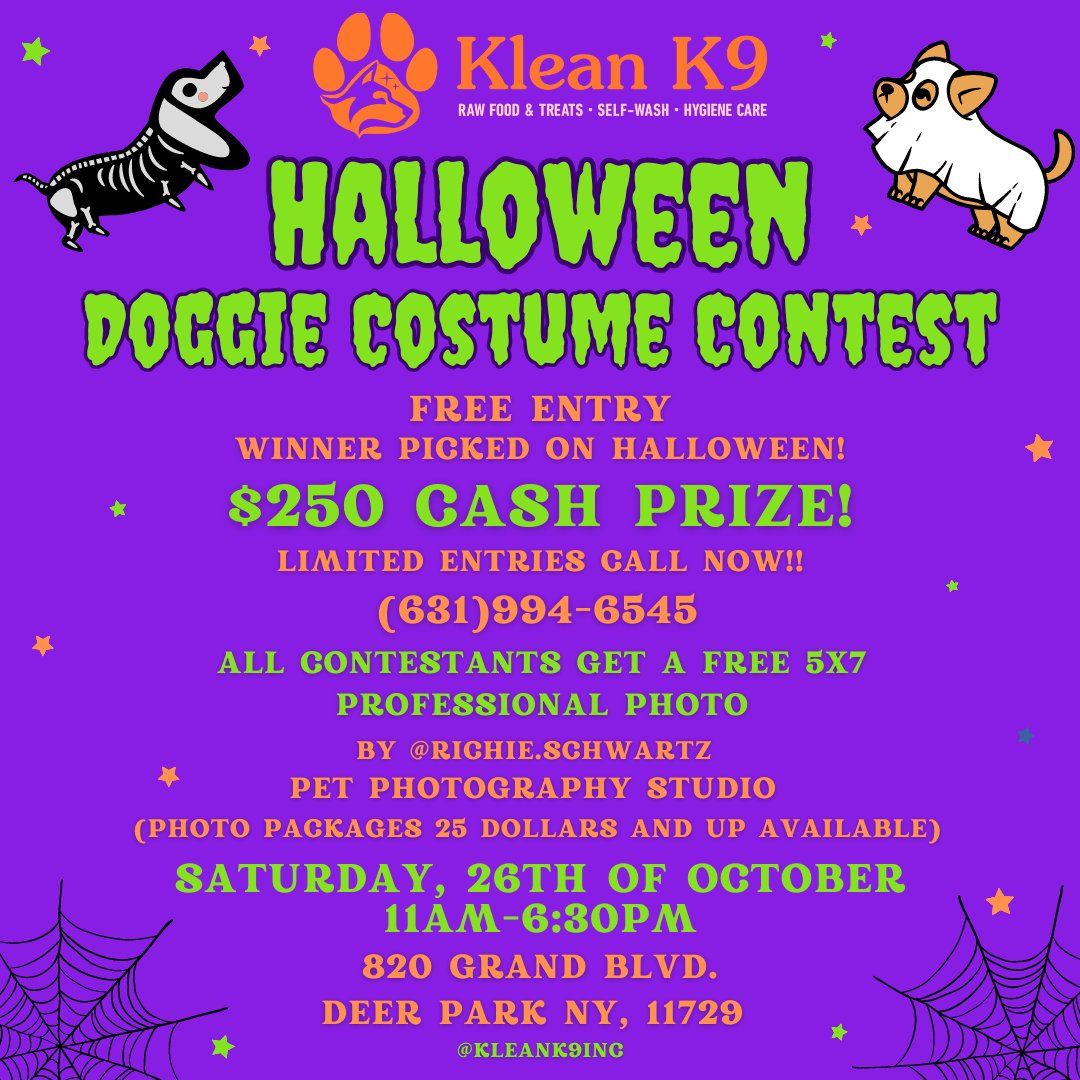 Klean K9's Halloween Doggie Costume Contest