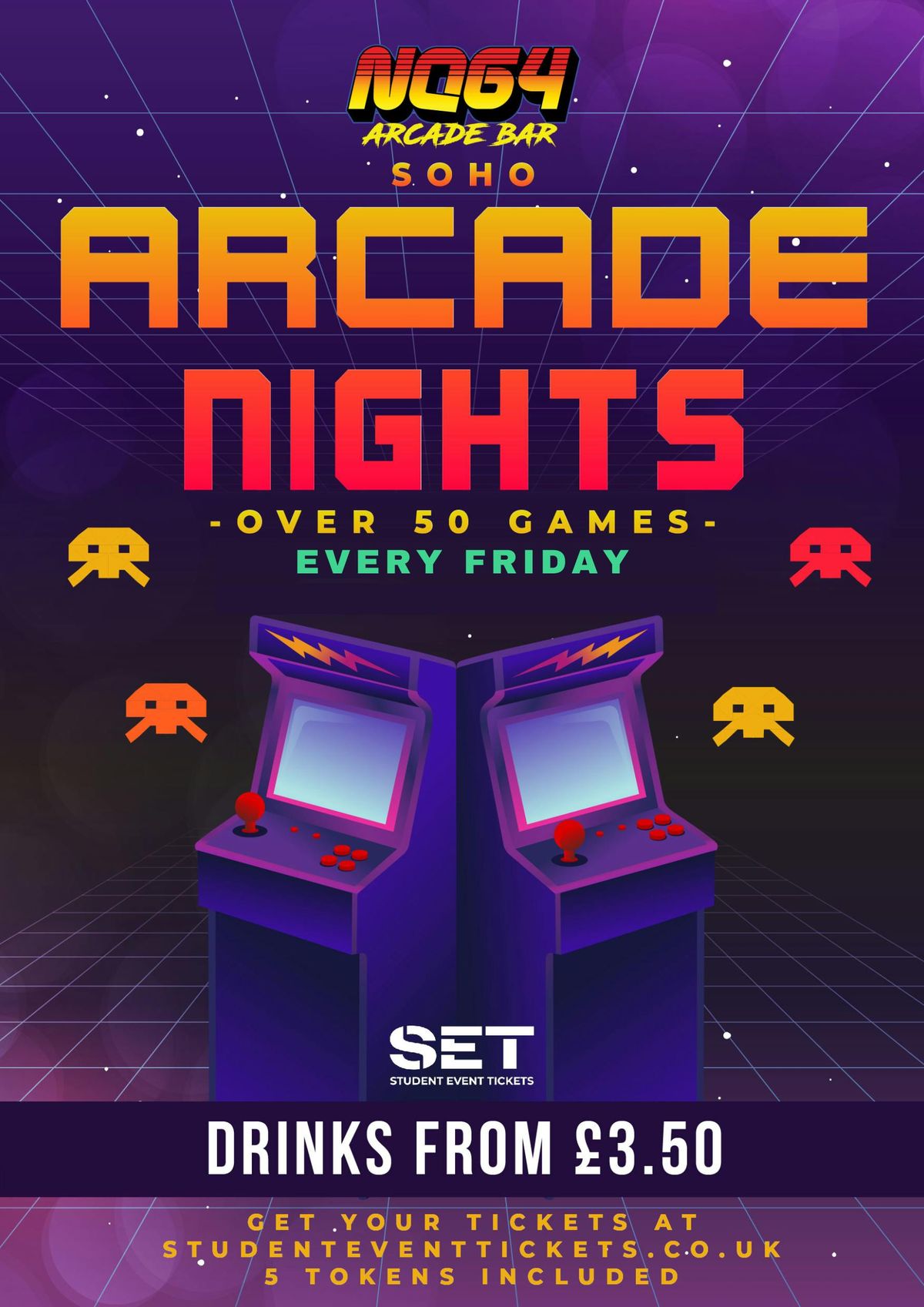 ARCADE NIGHTS AT NQ64 SOHO - FRIDAY 24TH JANUARY