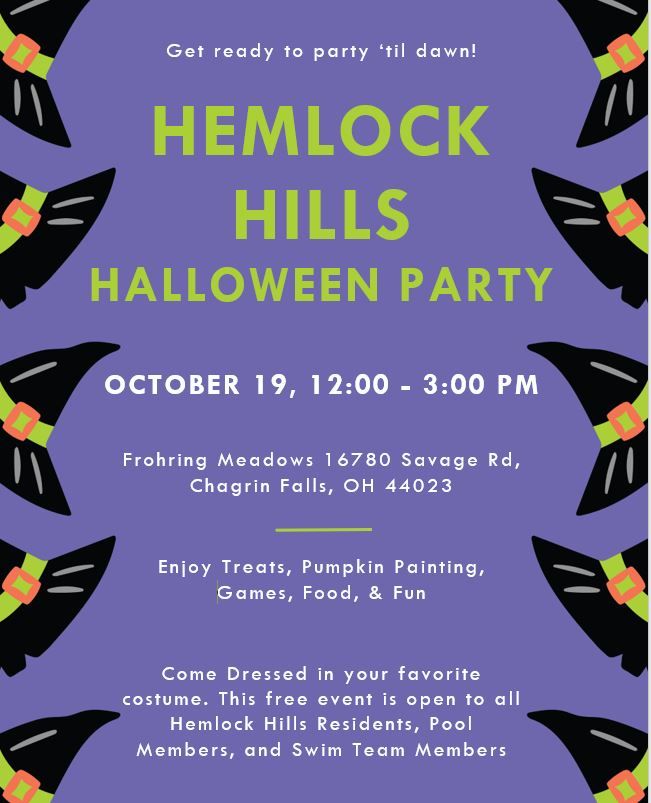 Hemlock Hills Halloween Party