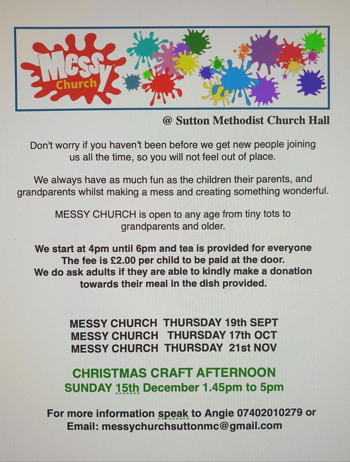 MESSY CHURCH