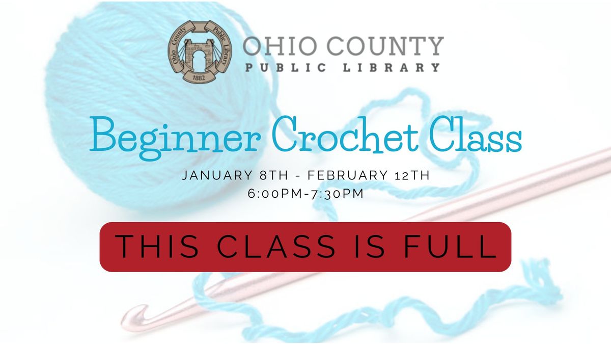 Beginner Crochet Class with Bev Beatty