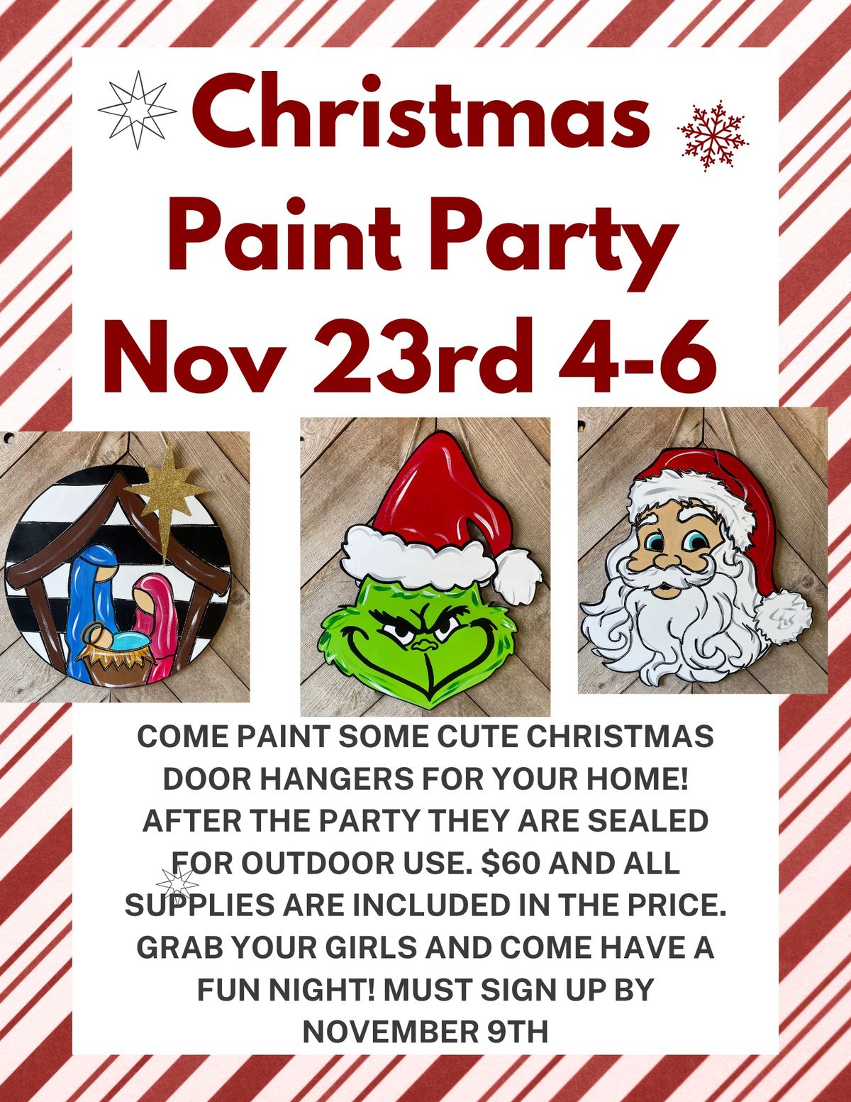 Christmas Paint Party