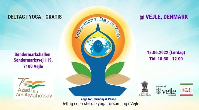 International Day Of Yoga 2022 Vejle Søndermarkshallen I Vejle 18 June 2022