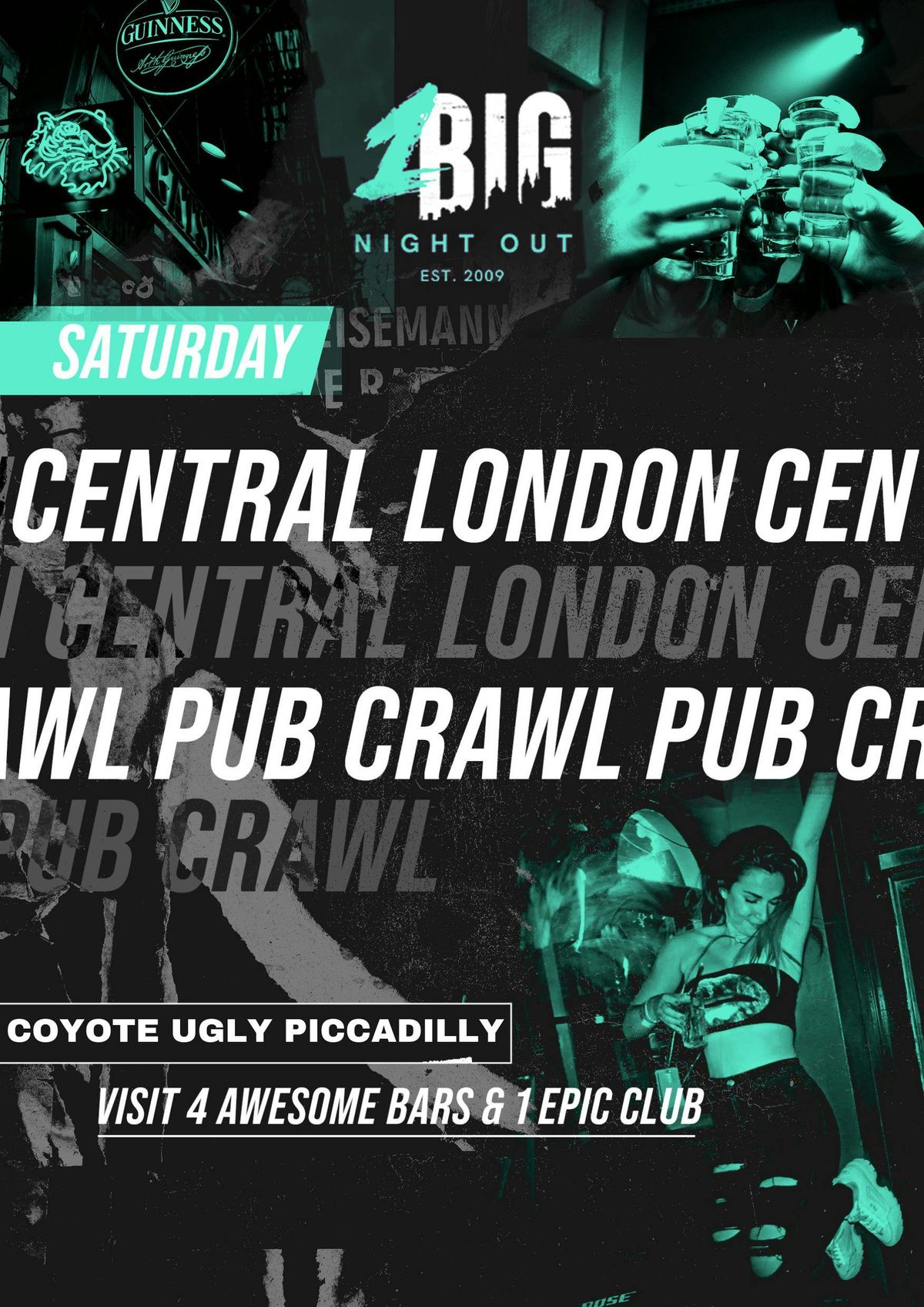 CENTRAL LONDON PUB CRAWL - SATURDAY 22ND FEBRUARY