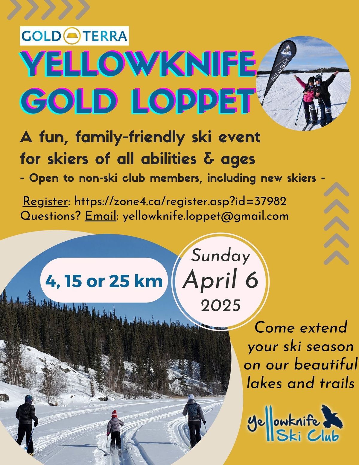 2025 Yellowknife Gold Loppet sponsored by GoldTerra